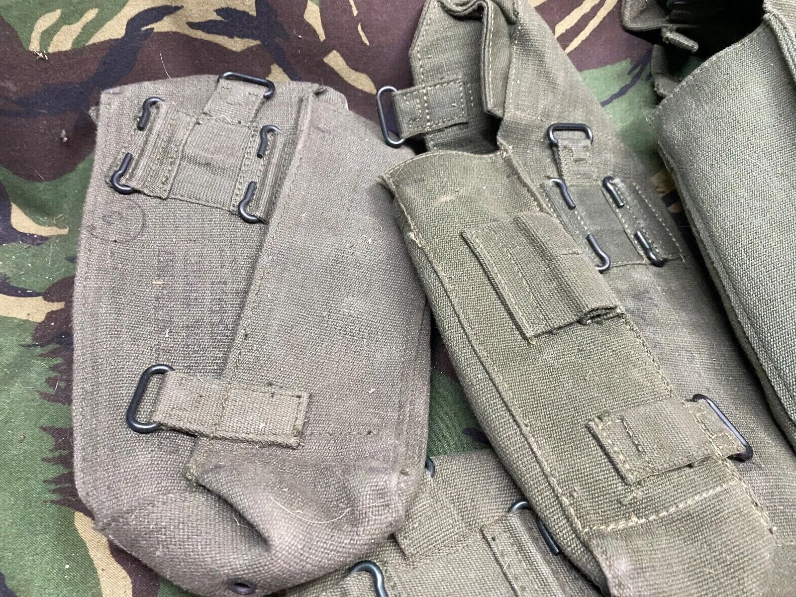 Group of British Army 58 Pattern Webbing Pouches & Holster