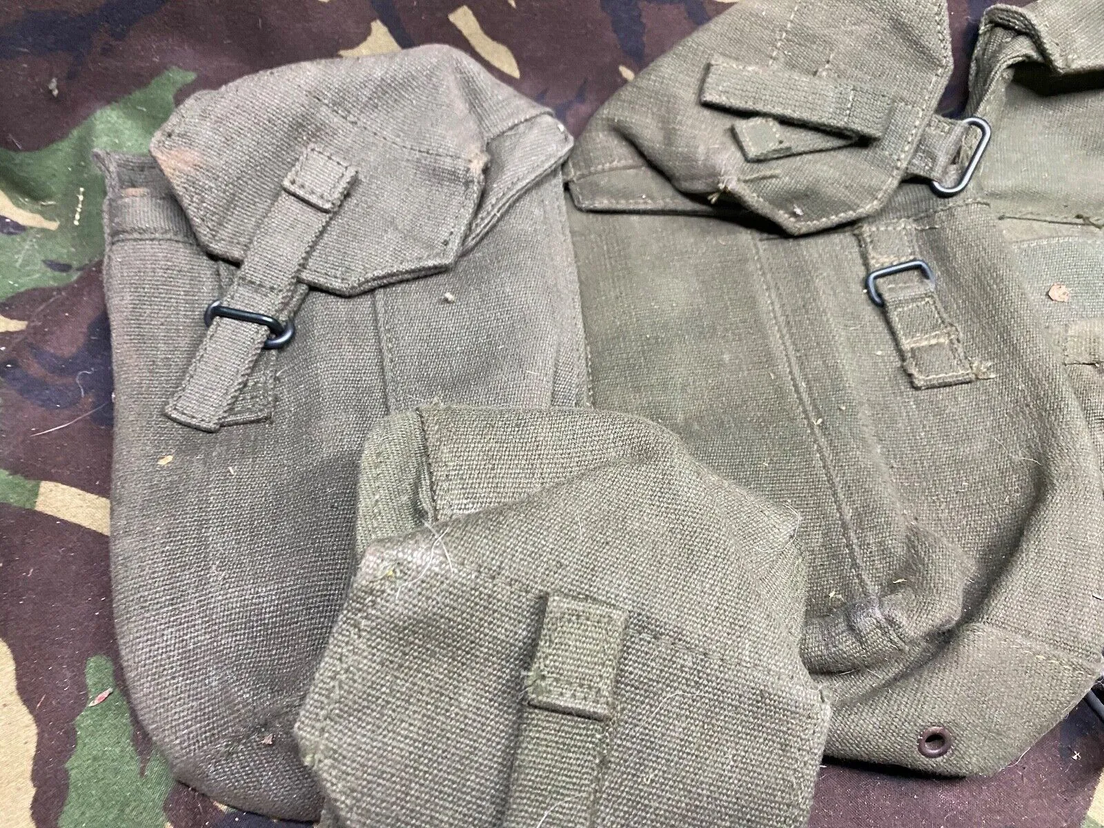 Group of British Army 58 Pattern Webbing Pouches & Holster