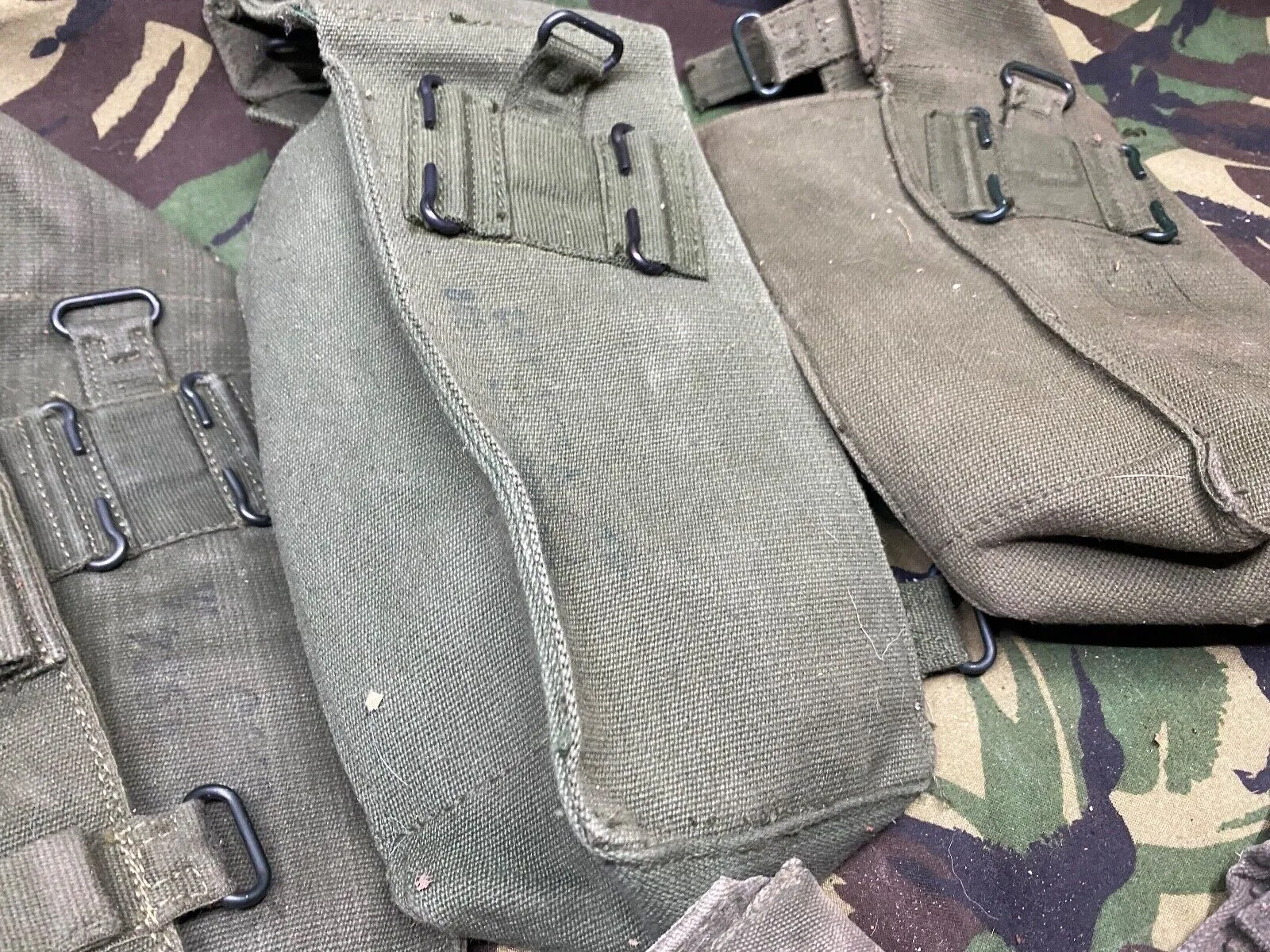 Group of British Army 58 Pattern Webbing Pouches & Holster