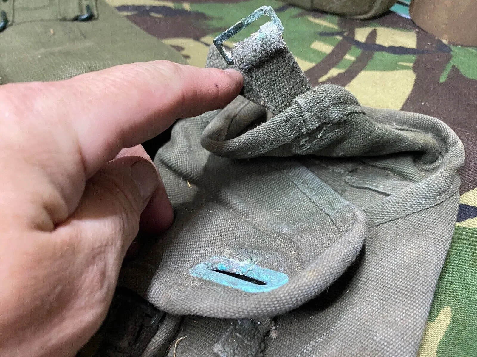 Group of British Army 58 Pattern Webbing Pouches & Holster