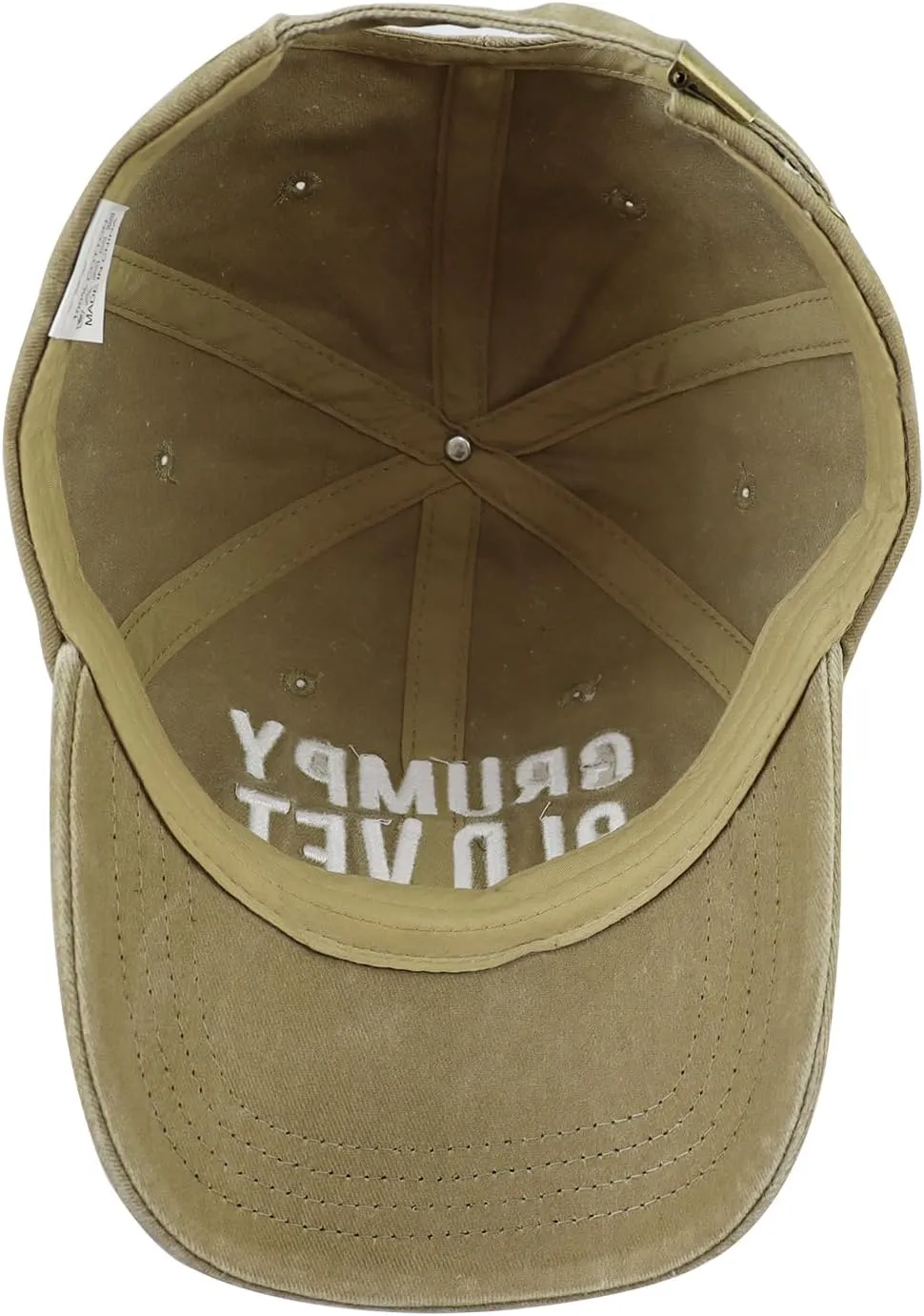 Grumpy Old Vet Hat for Men Women, Adjustable Cotton Embroidered Baseball Cap