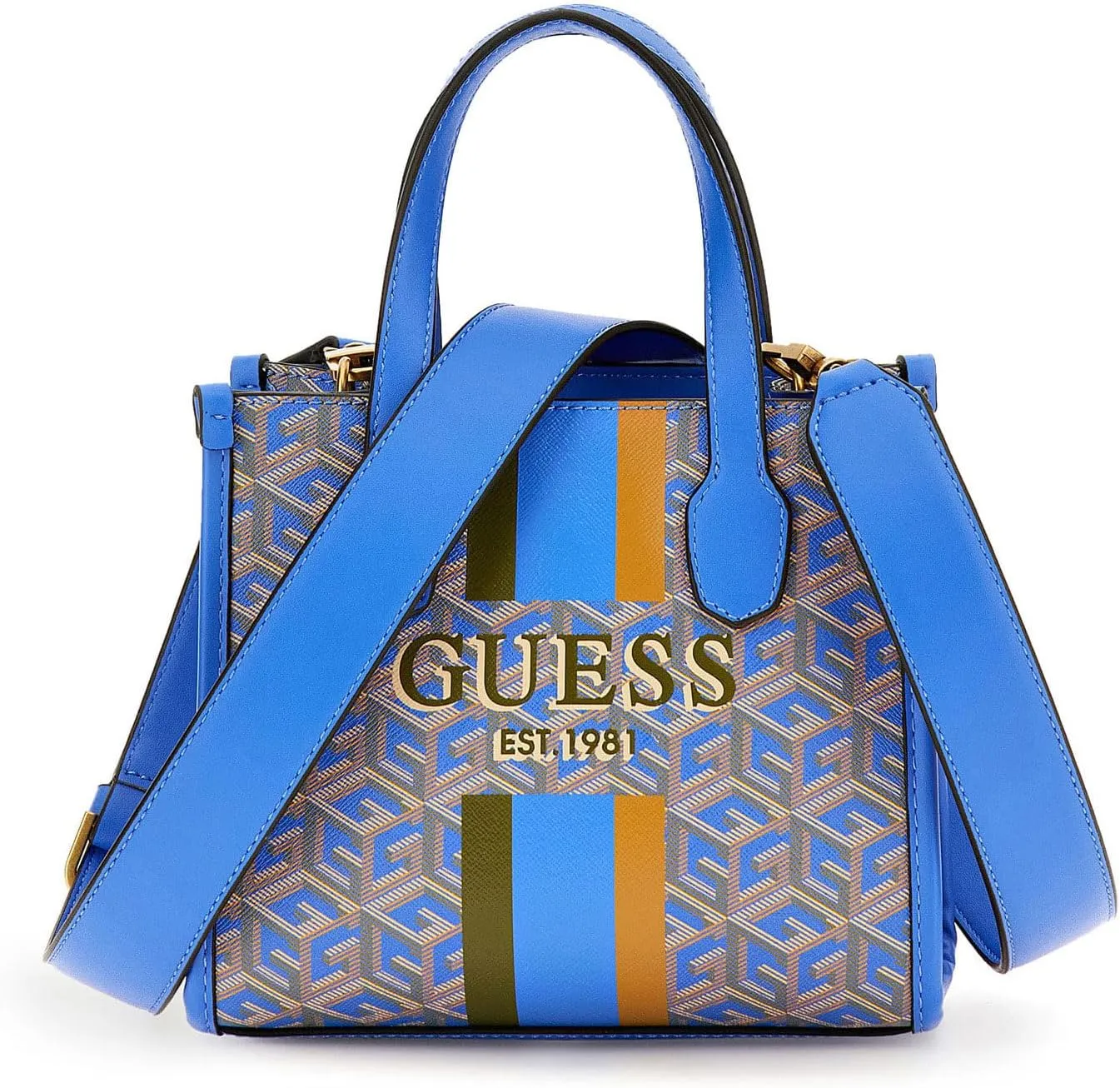 GUESS Mini Tote Bag, Aquatic Logo