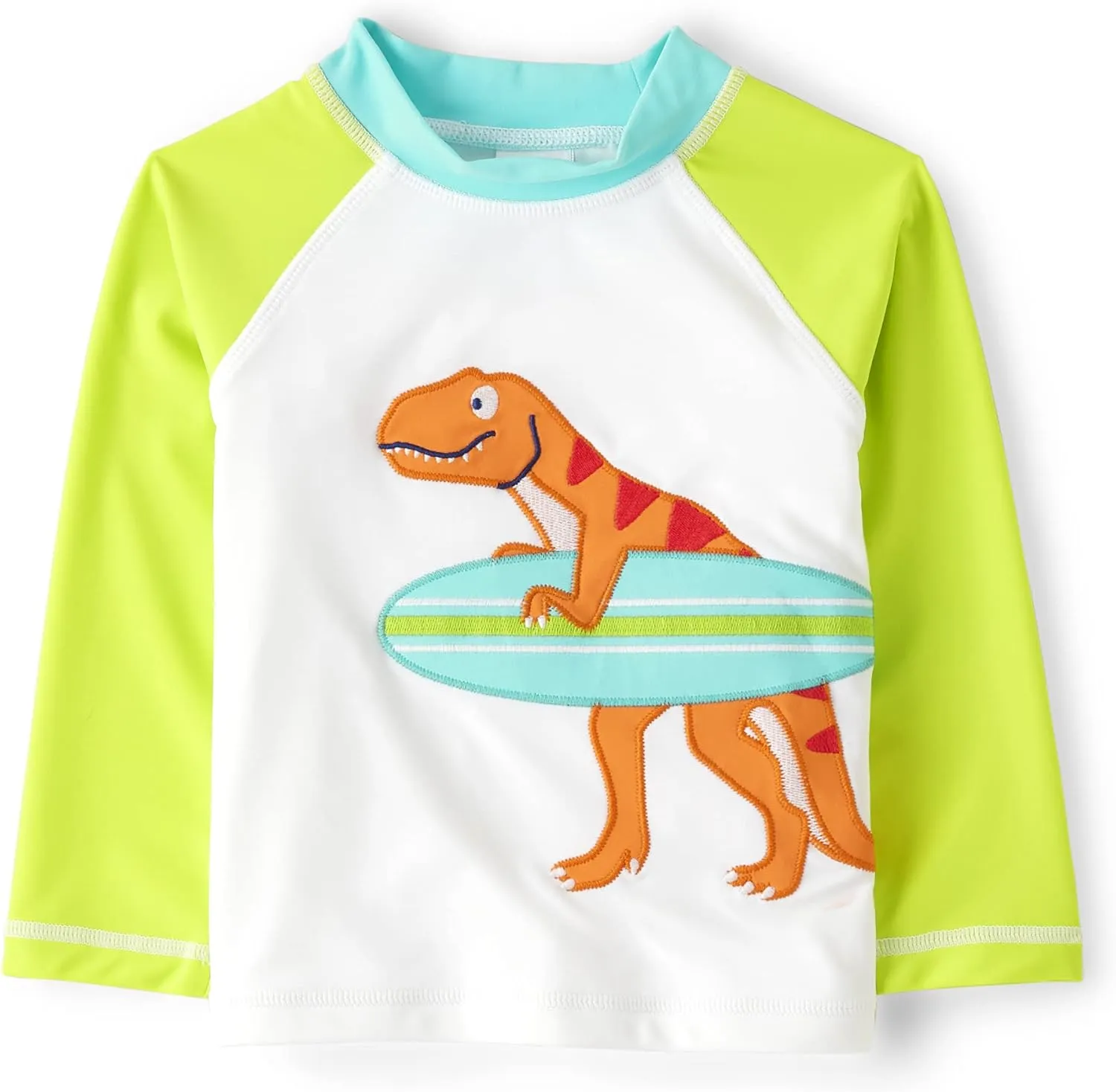 Gymboree Boys' and Toddler Embroidered Long Sleeve Rashguard