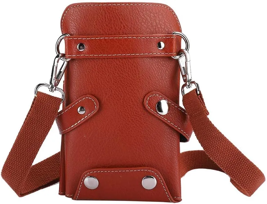 Hairdresser Scissor Bag, Waist Bag For Scissors Large Storage PU Leather Hairdressing Tools Storage Holster with Waist Shoulder Belt Hair Stylist Bag For Shears, Combs, Clips