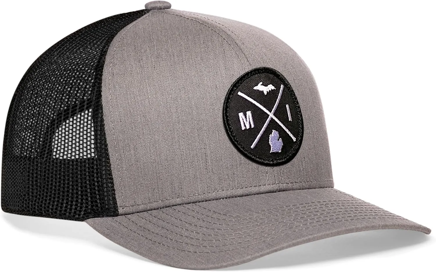 HAKA State City Trucker Hat for Men & Women, Adjustable Baseball Hat, Mesh Snapback, Sturdy Outdoor Black Golf Hat