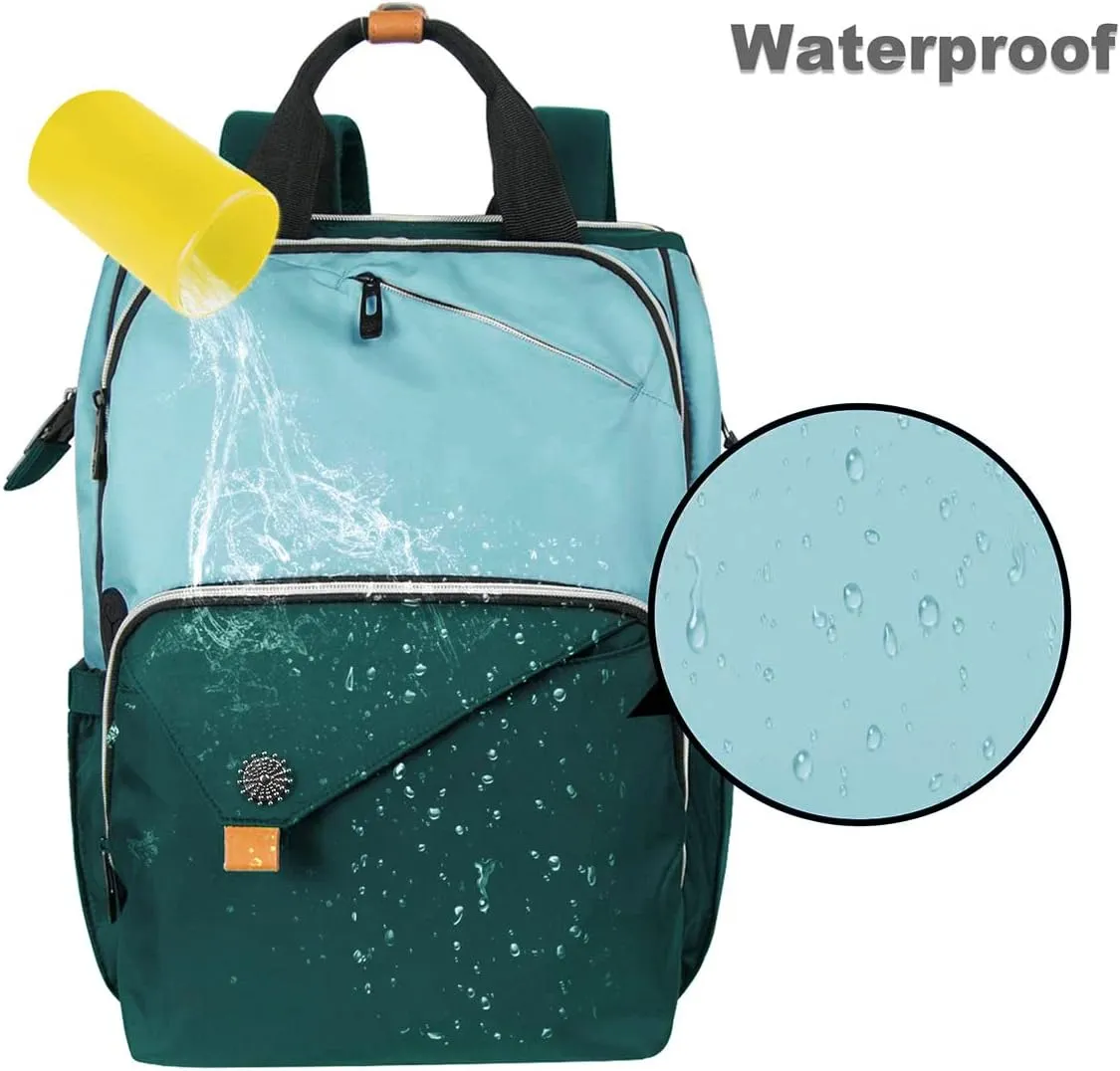 Hap Tim Laptop Backpack Women, Travel Backpack for Women, Work Backpack, Nurse Backpack, Green（7651-GR）