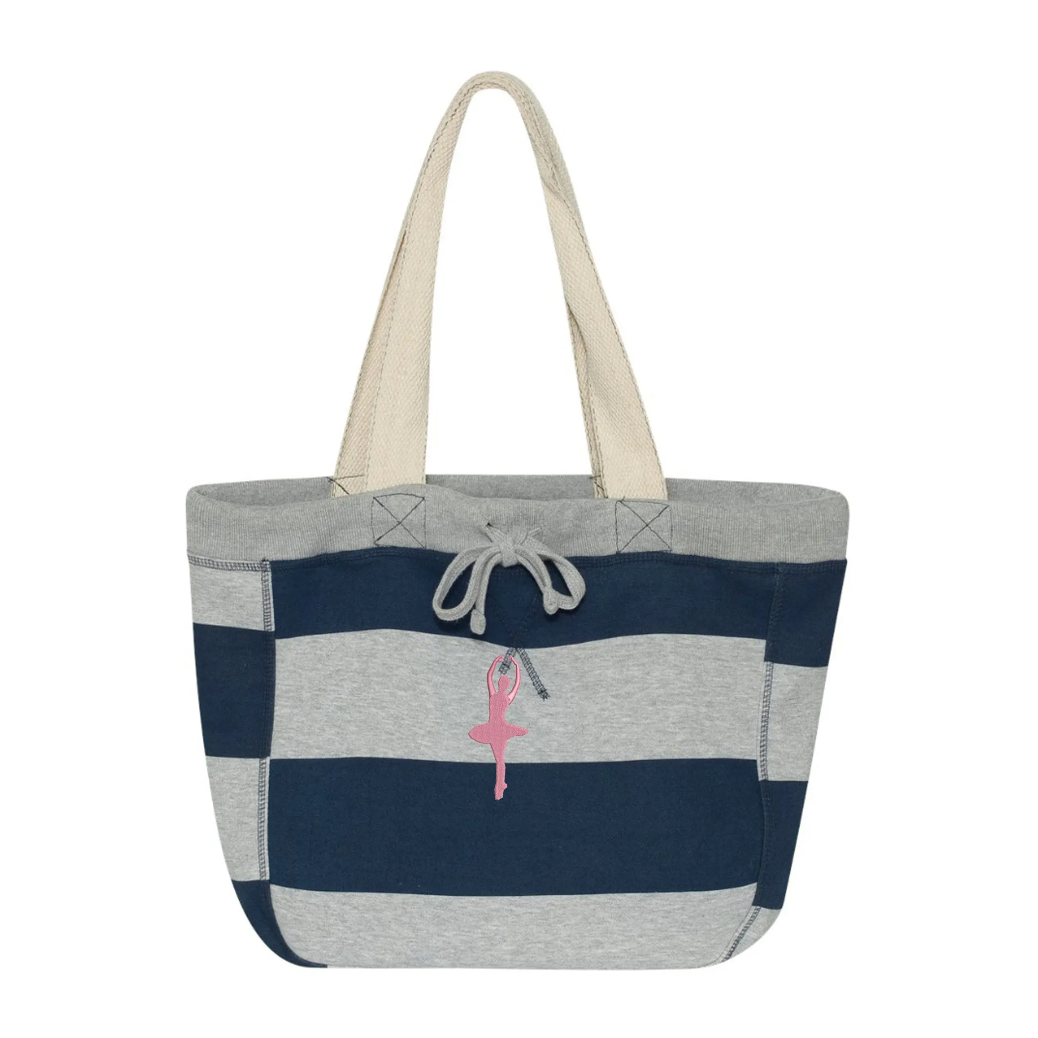 Heather Stripe Dancer Tote Bag
