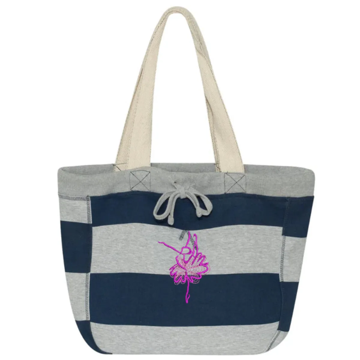 Heather Stripe Dancer Tote Bag