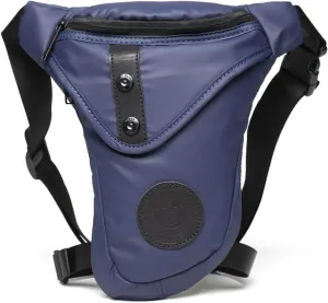 Hebetag Cycling Drop Leg Bag Motorcycle Waist Pack for Men Women Outdoor Travel Sports Bike Riding Hiking Camping Walking Thigh Fanny Pouch Daypack, Blue