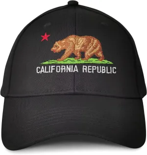 Hepandy Embroidered California Bear Hats