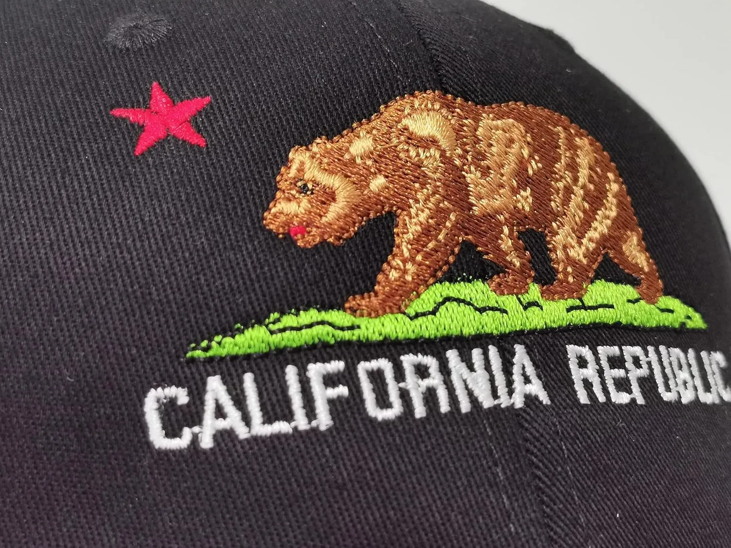 Hepandy Embroidered California Bear Hats