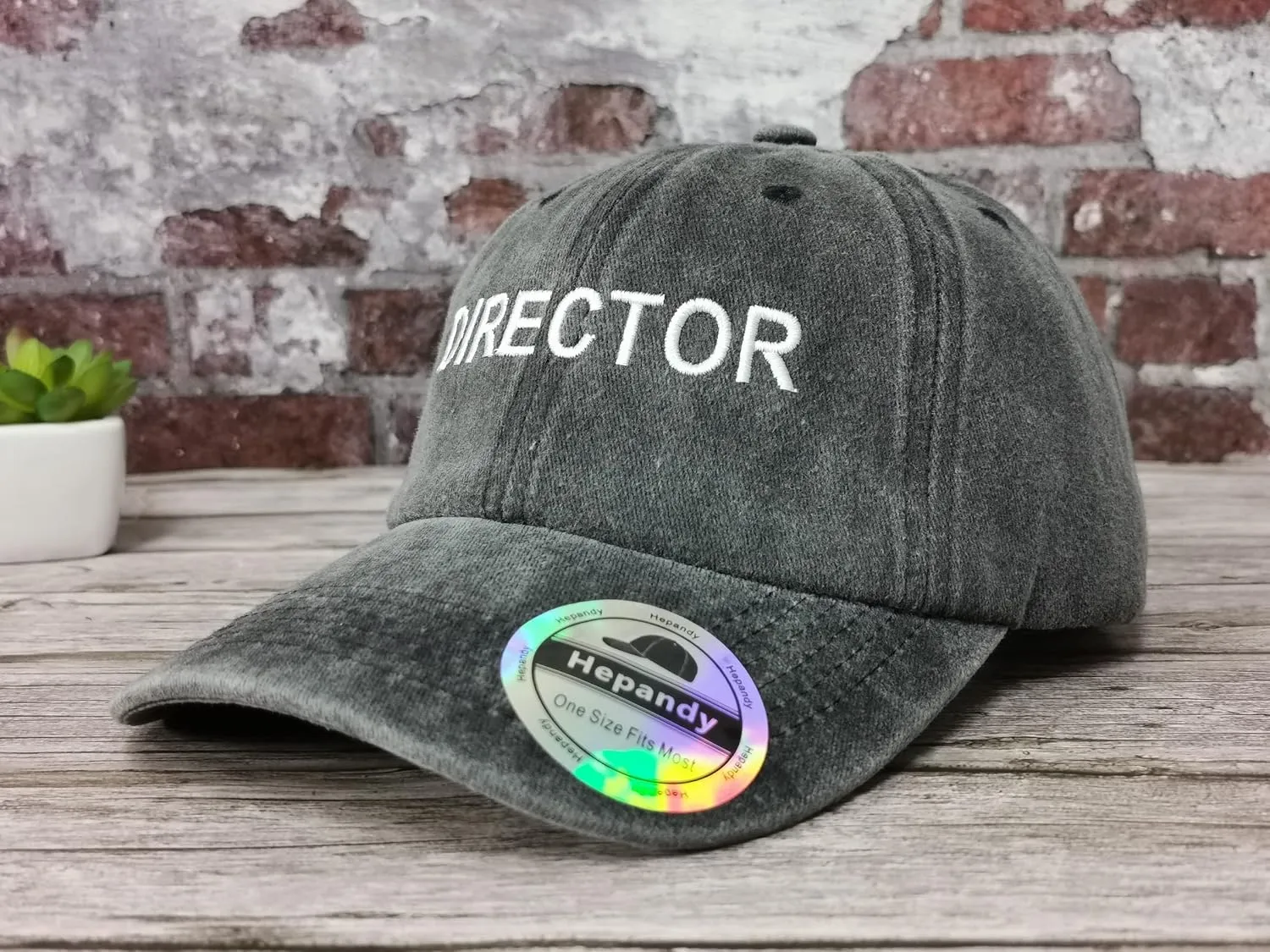 Hepandy Embroidered Director Hats for Men Women