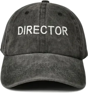Hepandy Embroidered Director Hats for Men Women