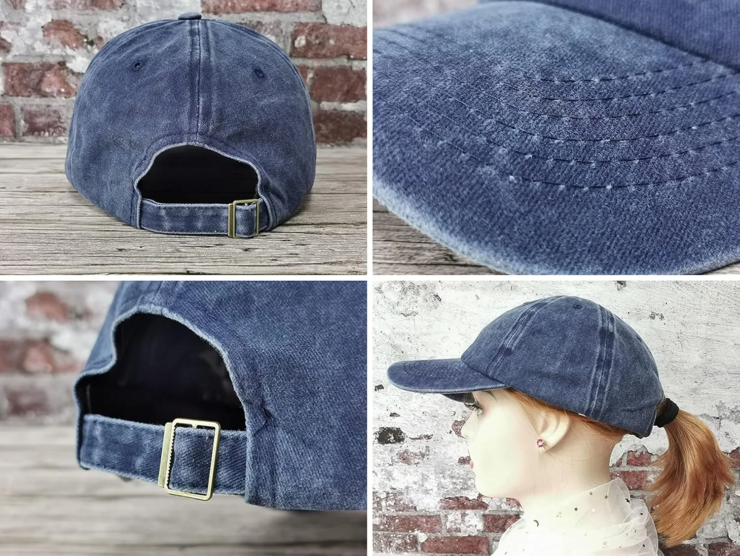 Hepandy Embroidered Palm Tree Hats for Men Women