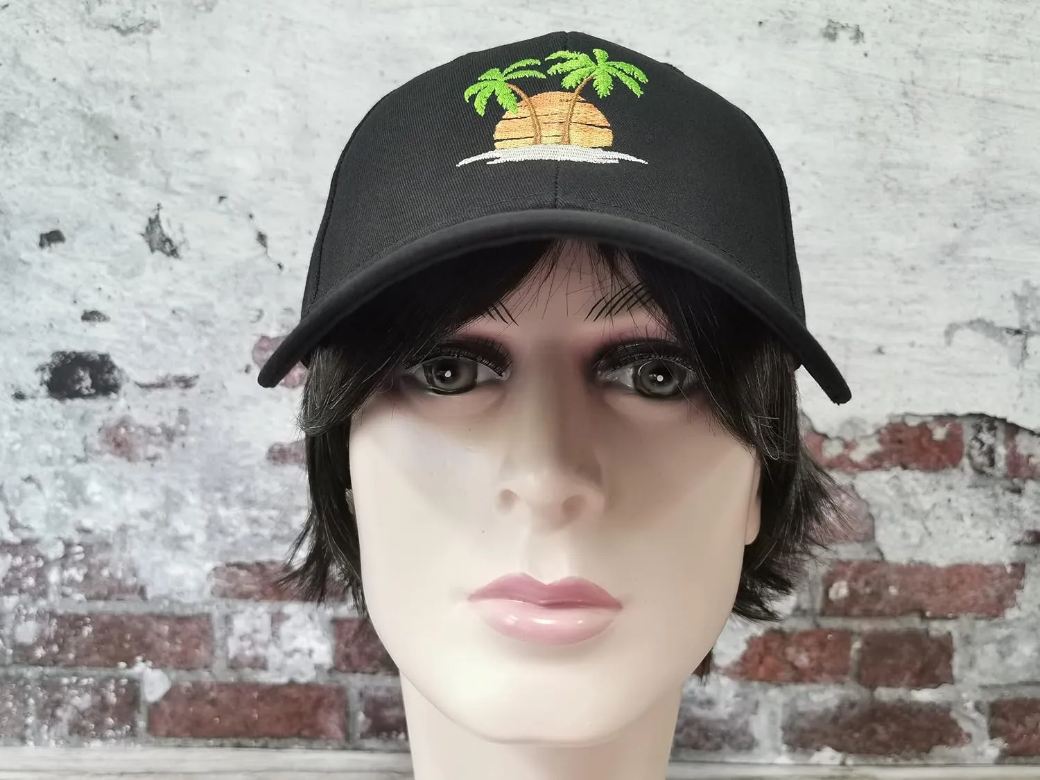 Hepandy Embroidered Palm Tree Hats for Men Women