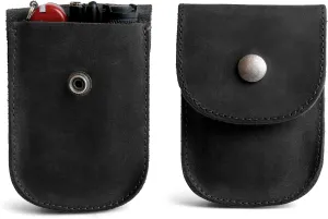 Hide & Drink, Holster Pouch, Durable EDC Waist Bag for Coins, Pocket Wallet, Headphones, Personal Items, Conveniently Attaches to Belt, Full Grain Leather, Handmade