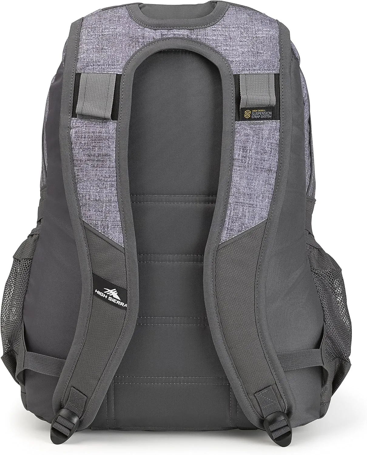 High Sierra Loop-Backpack, Travel, or Work Bookbag with tablet-sleeve, Woolly Weave/Mercury/Crimson, One Size