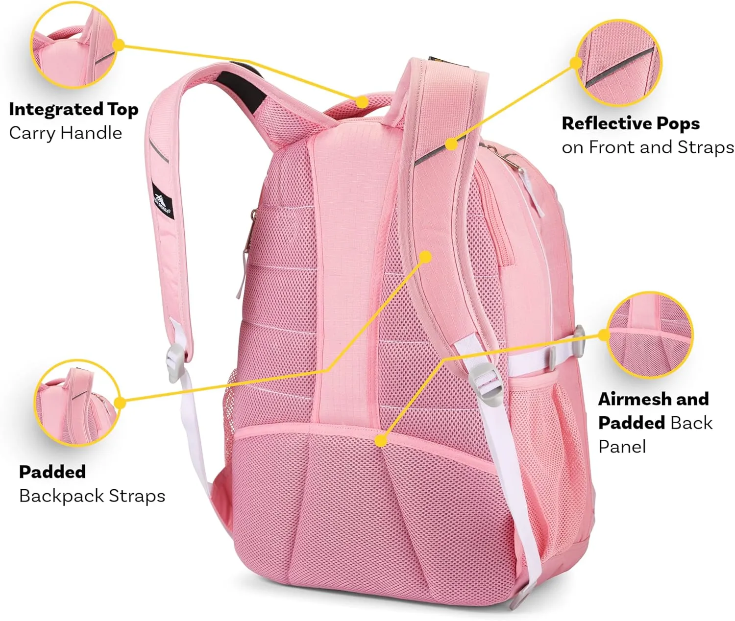 High Sierra Swerve Laptop Backpack, One Size, Copper Splater/Maroon