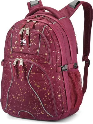 High Sierra Swerve Laptop Backpack, One Size, Copper Splater/Maroon