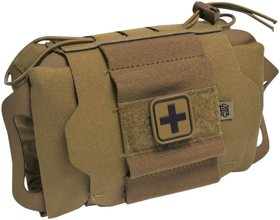 High Speed Gear Reflex IFAK System | Roll and Carrier | Medical Supply Holder (Coyote Brown)