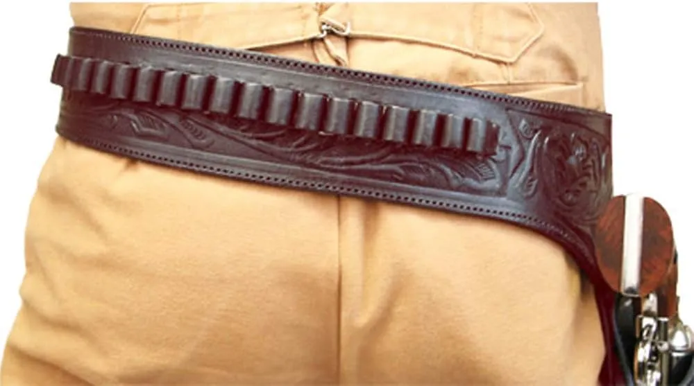 HILASON Western Leather Shoulder Rig Gun Holster 44/45 Caliber