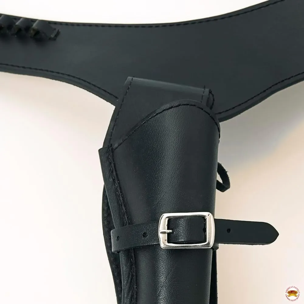 HILASON Western Leather Shoulder Rig Gun Holster 44/45 Caliber