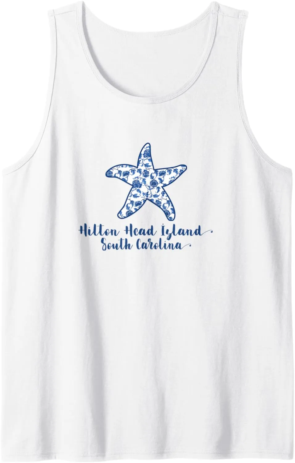 Hilton Head Island SC Girls Beach Vacation Shirt Starfish Tank Top