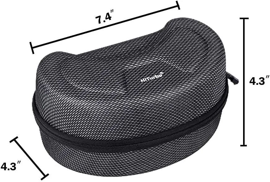 Hiturbo Ski Goggles Hard Case, EVA Snowboard Goggles Box, Diving Mask Protection Carrying Case for Snow & Water Sport