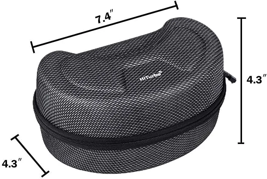 Hiturbo Ski Goggles Hard Case, EVA Snowboard Goggles Box, Diving Mask Protection Carrying Case for Snow & Water Sport