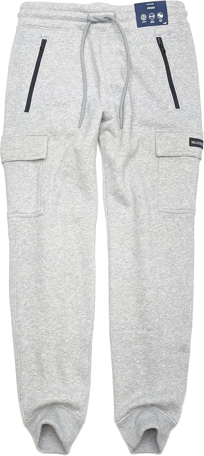 Hollister California Men's Soft Inside & Out Fleece Jogger Pants HOM-29