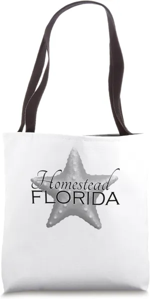 Homestead Florida Starfish Coastal Tote Bag