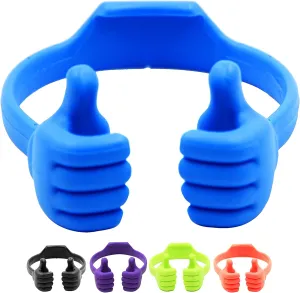 Honsky Cell Phone Tablet Stands (Pack of 5) Thumbs-up Cellphone Holder, Tablet Display Stand, Mobile Smartphone Mount Cradle for Desk Desktop - Universal, Multi-Angle, Cute, Multi-Colored