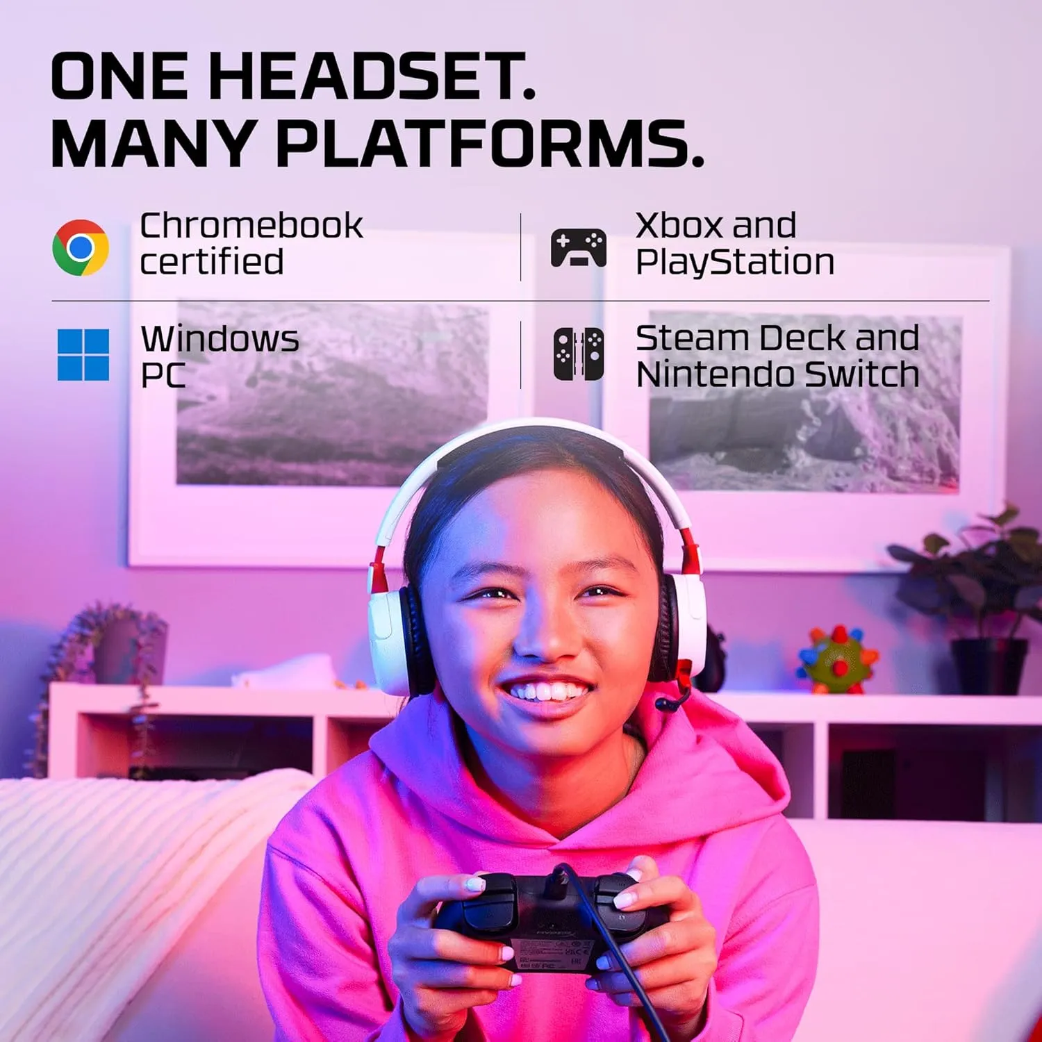 HyperX Cloud Mini Kids Wireless (White)