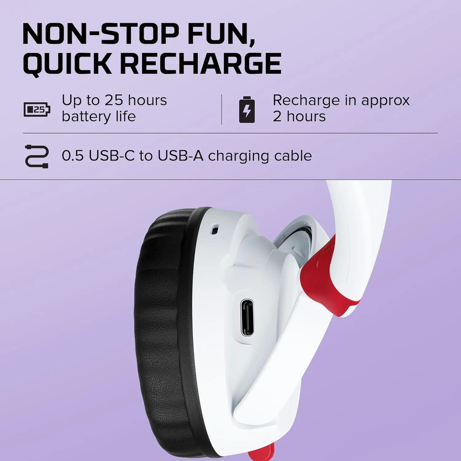HyperX Cloud Mini Kids Wireless (White)
