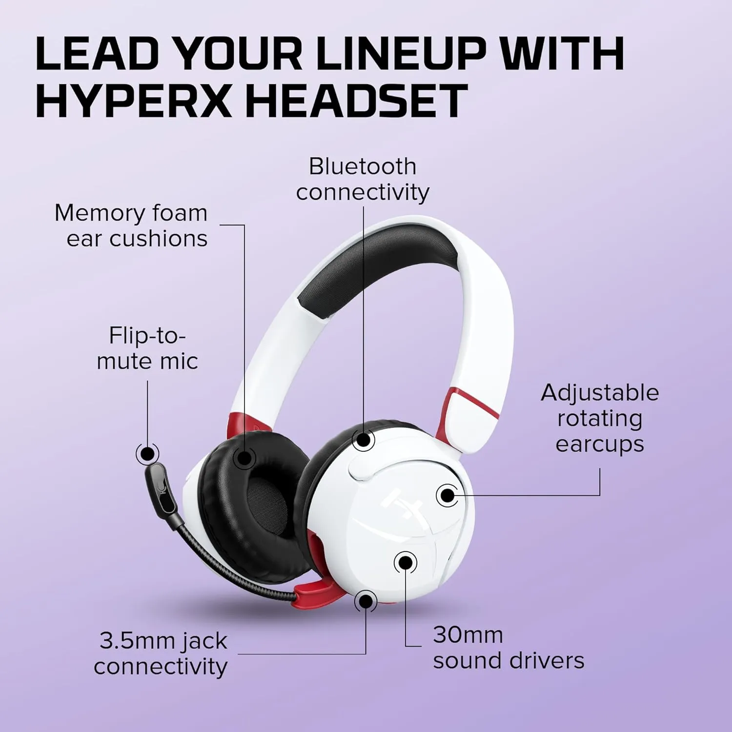 HyperX Cloud Mini Kids Wireless (White)