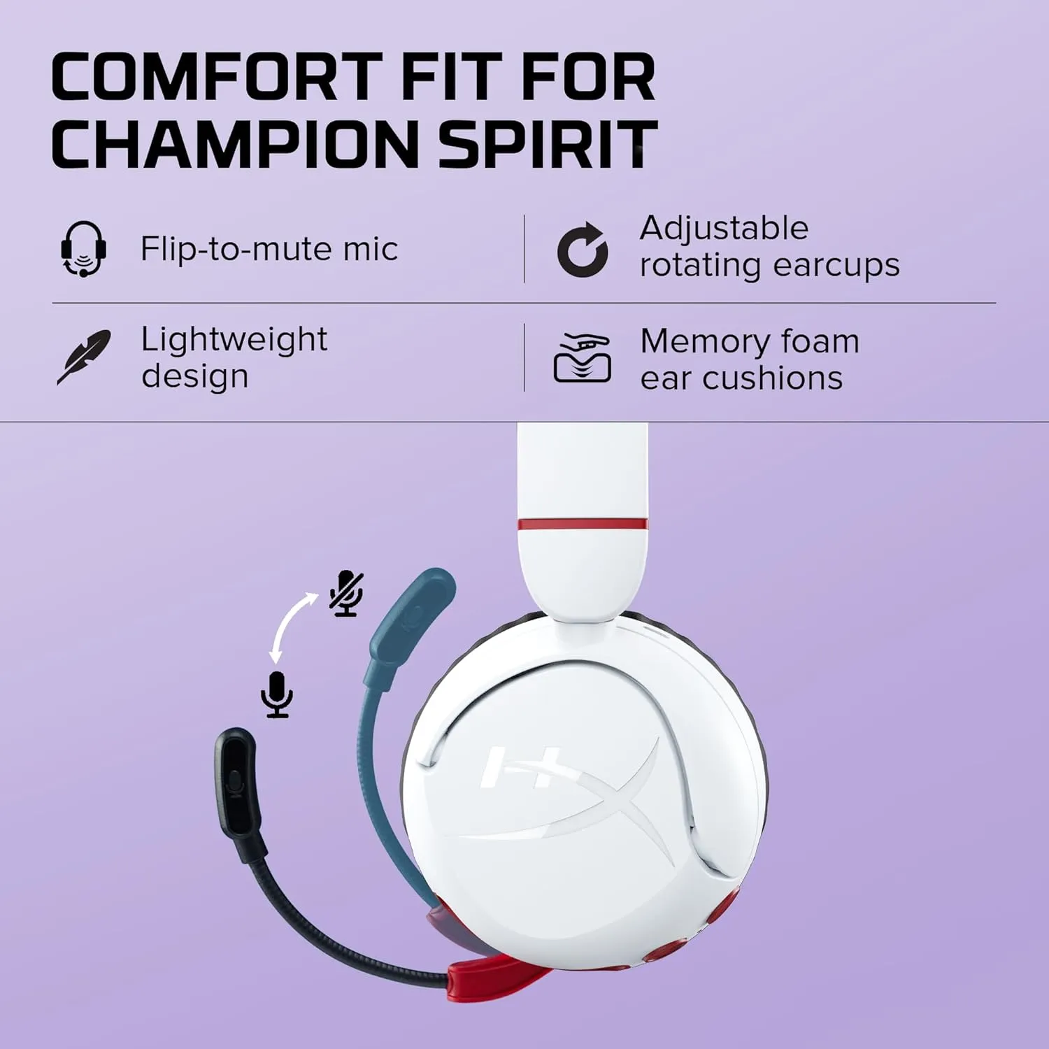 HyperX Cloud Mini Kids Wireless (White)