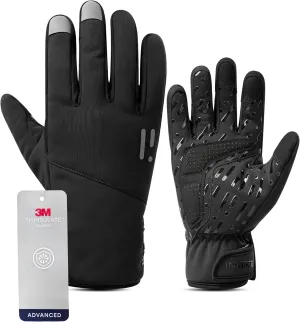 INBIKE Winter Gloves Men Women, -30℉ 3M Thinsulate Thermal Windproof Touch Screen Gloves for Running Cycling Hiking Jogging