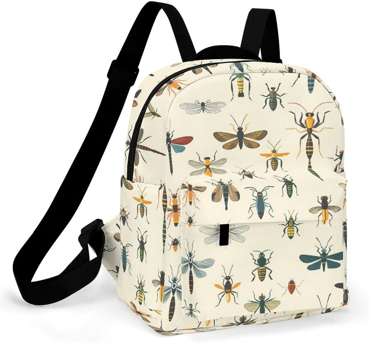 Insect Mini Backpack Print Shoulder Bag Casual Daypack Handbags Purse for Women