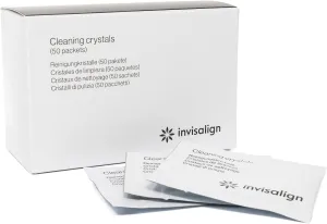 INVISALIGN Cleaning Crystals for Clear Aligners and Retainers, (50 Packets)