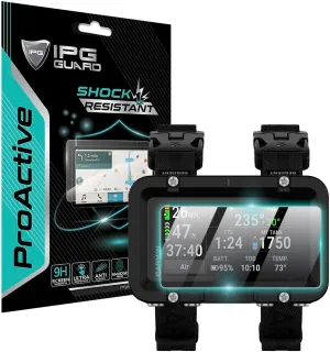 IPG ProActive Made for Garmin Descent X50i Dive Computer Smart Watch PC GPS Touchscreen (2 Units) Display 9H Hardness Screen Protector Smooth Glass Touch Ultra Responsive High Clarity Anti Scratch Smudge DesX50i