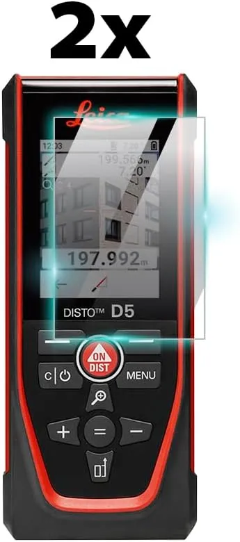IPG ProActive Made for LEICA Disto D5 Display 9H Hardness Screen Protector (2 Units) Nano Ceramic Film Ultra Responsive High Clarity Smudge & Shock Proof for DistoD5