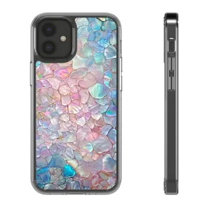 Iridescent Shell Clear iPhone Case - Stylish Protection for Beach Lovers