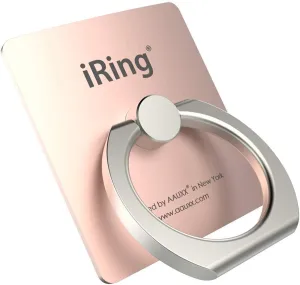 iRing Original, Made in Korea, Phone Ring Holder, Cell Phone Grip Stand, Compatible with iPhone, Galaxy, and Other Smartphones.(Rose Gold)