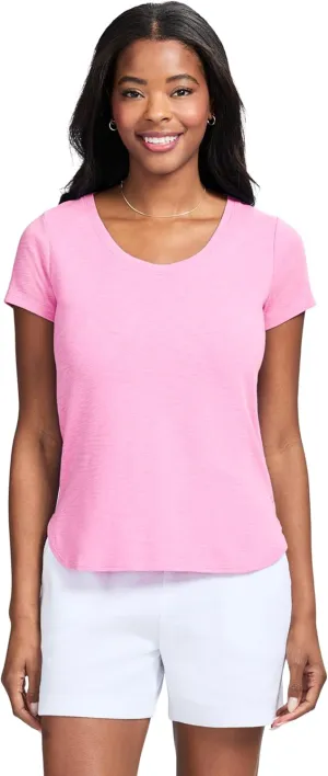 IZOD Women's Shirt Active Athletic Lounge Short Sleeve Tee