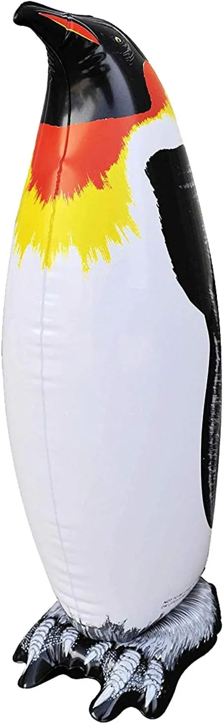 Jet Creations Inflatable Aquatic Animal 4pc Pack: Shark, Dolphin, Goldfish, Starfish, Crab, Penguin. 20  inch Long. Pool Toys, Photo Prop, Theme Party Centerpiece, VBS, Gifts for Kids 3 Year and up