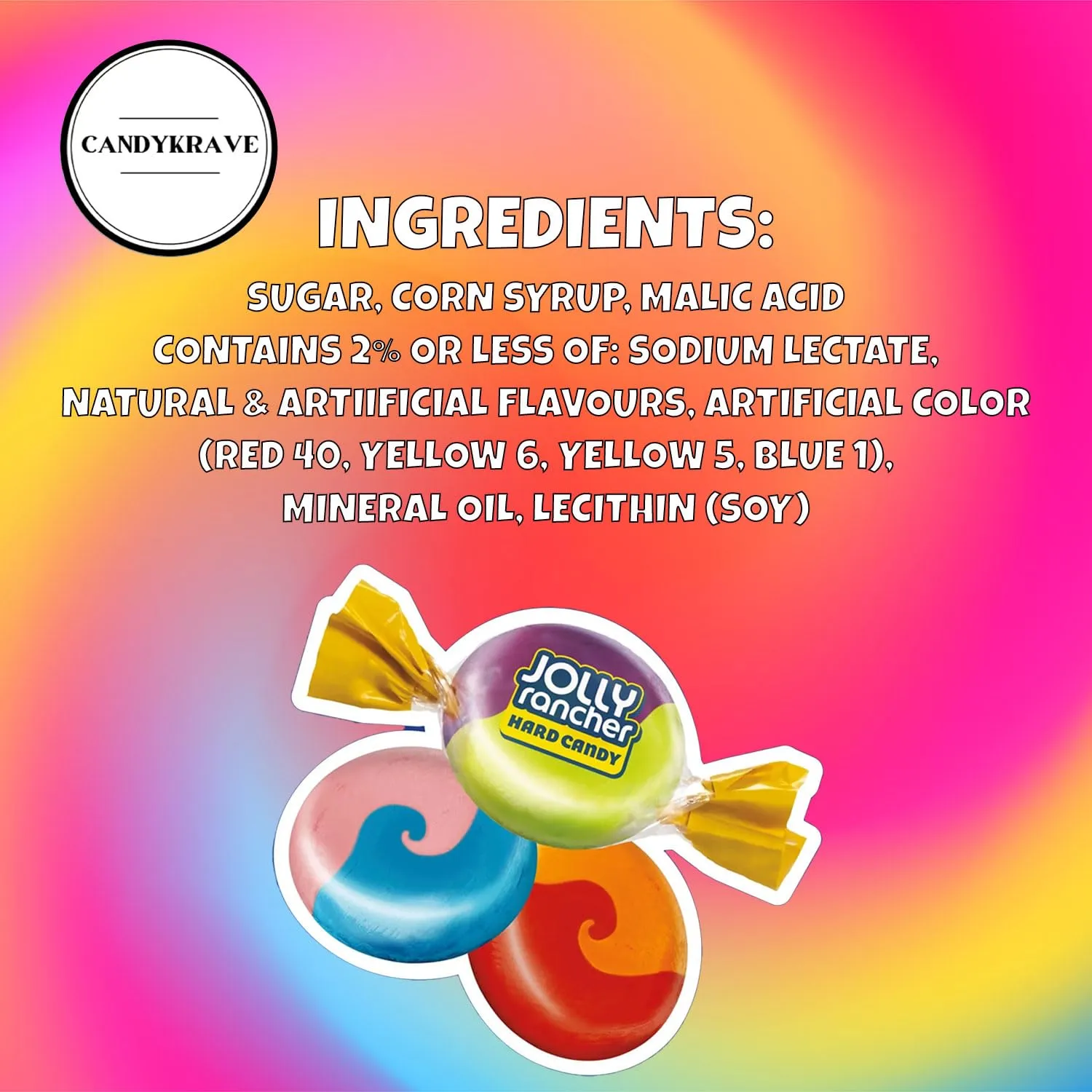 JollyRanchers Assorted 2 in 1 Fruity Hard Candy Pack - 6 Classic & Delicious Individually Wrapped Mini Candies for Halloween, Thanksgiving, Birthdays, Pinata, Gender Reveal & Pantry (1 lbs)