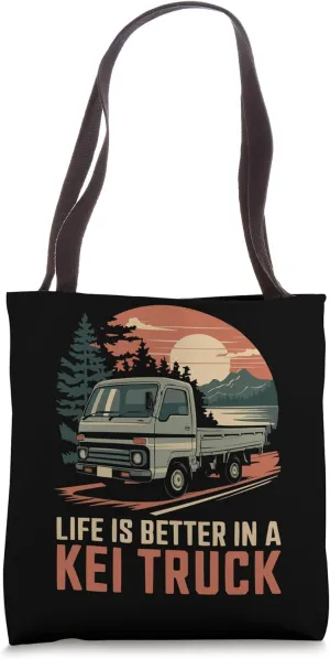 Kei Truck Automobile Car Vehicle Japanese Light Truck Tote Bag