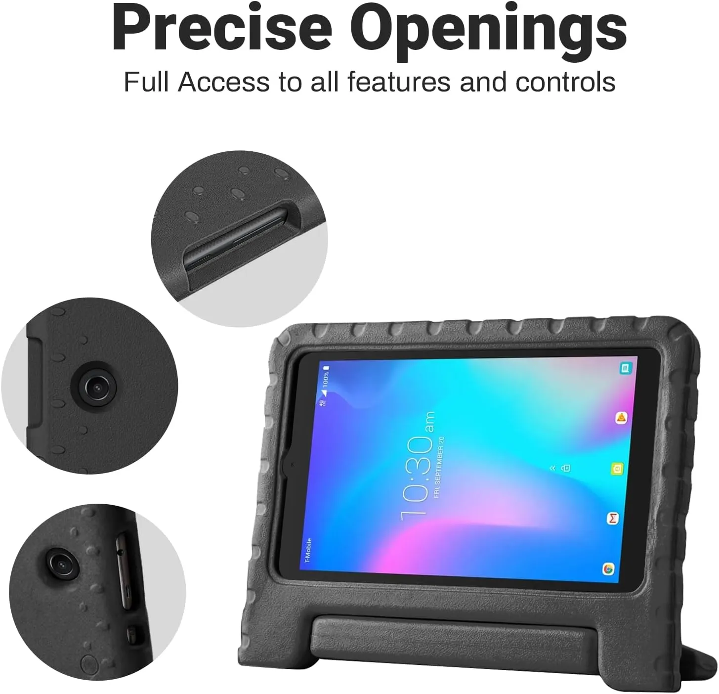 Kids Case for Alcatel Joy Tab 8 2019/T-Mobile 3T 8 Tablet 2018/A30 Tablet 8 2017,Lightweight Handle Stand Case for Joy Tab 8 2019 9029W/ 3T 8 2018 9027W/ A30 8 inch 2017 9024W