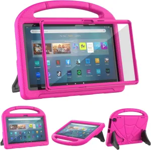 Kids Tablet Case for 11inch Tablets(Only 13th Gen, 2023 Released Model),Unsuitable for iPad Onn 11inch Tablets, Lightweight Shockproof Case with Screen Protector Handle Stand -Pink