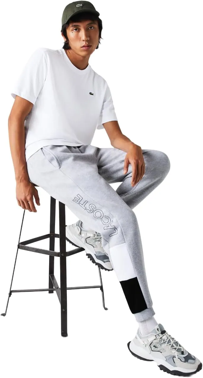Lacoste Men's Branded Colorblock Fleece Jogging Pants